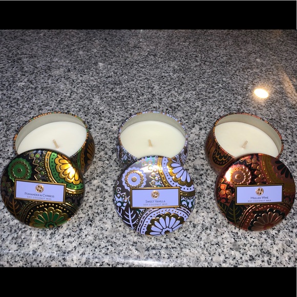 NEW Limited Edition 3 Pack Mini Candles Tins - Picture 2 of 10